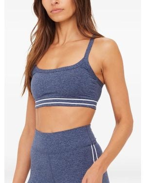 The Upside Bowery Baxter T-Bar Sports Bra - Blue