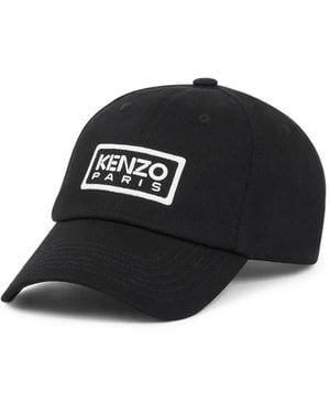 KENZO ロゴ キャップ - ブラック