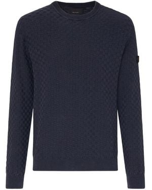 Peuterey Textured Crew-Neck Jumper - Blue