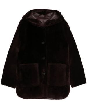 Arma Hooded Patch-Pocket Jacket - Black