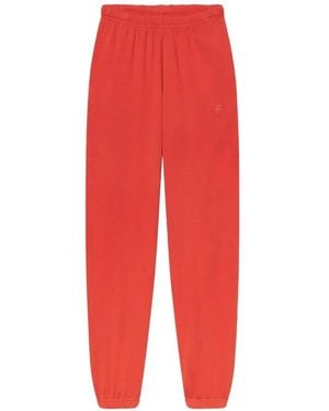 ÉTERNE Pantalones de chándal con bolsillo - Rojo
