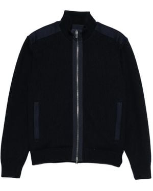 Paul & Shark Cárdigan de lana con cremallera - Azul