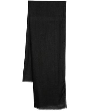 D4.0 Fringed Scarf - Black