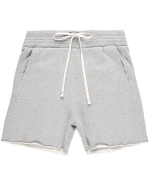 Les Tien Shorts Yacht Con Orlo A Taglio Vivo - Bianco