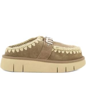 Mou Chaussons À Boucle Logo - Neutre