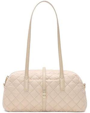 MZ Wallace Small Astor Quilted Shoulder Bag - Natural