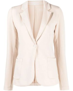 Majestic Filatures Single-Breasted Fitted Blazer - Natural