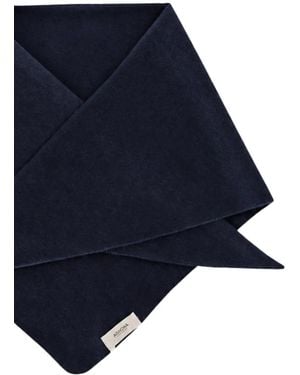Agnona Brushed Scarf - Blue