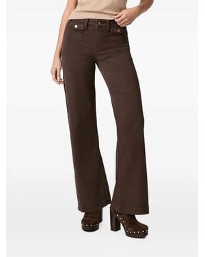PAIGE Lennah Jeans Mit Aufgesetzten Taschen - Braun
