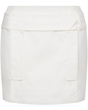 Alberta Ferretti Mini-Rok Van Stretch-Katoen - Wit