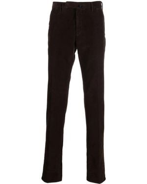 Incotex Straight-Leg Corduroy Chinos - Black