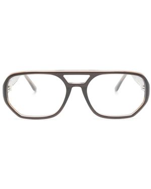 Lesca Gafas Fefe Con Puente Doble - Marrón