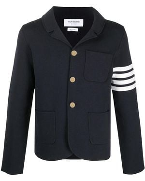 Thom Browne 4bar ニットジャケット - ブルー