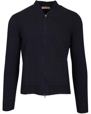 Al Duca d'Aosta Cardigan En Coton - Blue