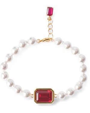 Izabel Display Mega Crystal-Embellished Bracelet - White