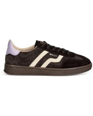 GANT Corduroy-Panelled Trainers - Black