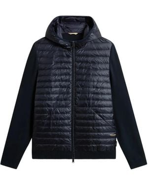 Woolrich Allen Hybrid Hooded Jacket - Blue