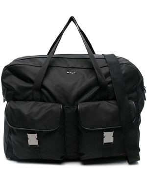 Kiton Logo-Plaque Holdall - Black