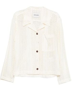 Low Classic Buttoned Jacket - White