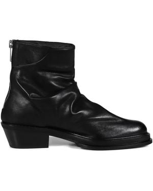 424 Zip-Up Boots - Black