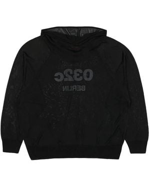 032c Selfie Translucent Hoodie - Black