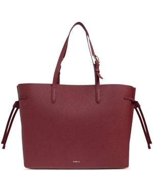 Furla Tie-Detail Tote Bag - Purple