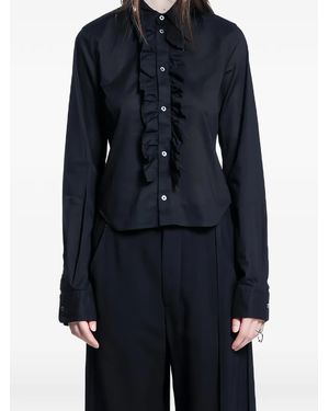 Ann Demeulemeester Erma Ruffled Shirt - Blue