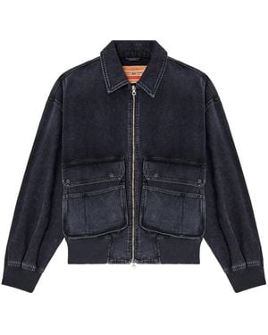 DIESEL D-Kurz Denim Jacket - Blue