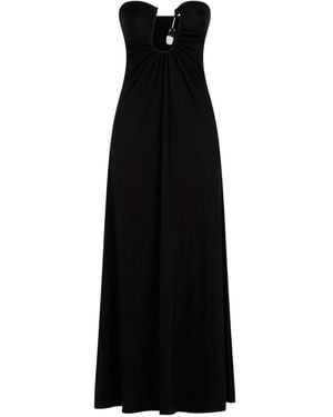 Christopher Esber Stone-Embellished Strapless Dress - Black