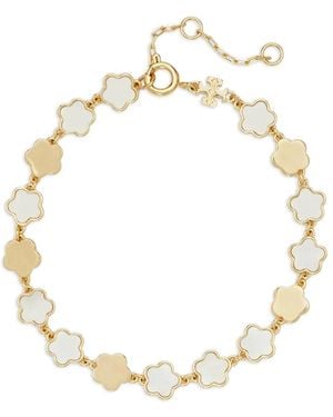 Tory Burch フラワー ブレスレット - メタリック