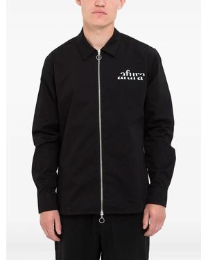 Soulland Zipped Logo-Print Jacket - Black
