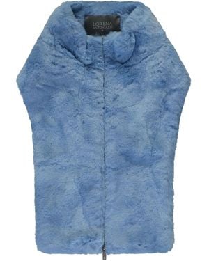 Lorena Antoniazzi Faux-Fur Collar - Blue