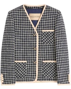 Valentino Garavani Bouclé Blazer - Black
