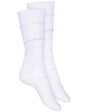 Maison Close Tulle Socks - White