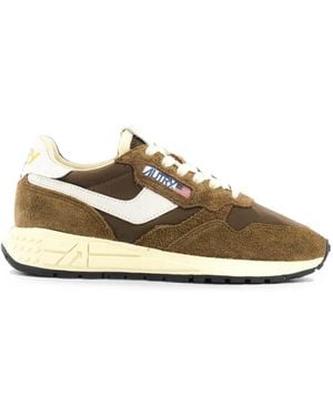 Autry Zapatillas Bajas Reelwind Con Parche Del Logo - Marrón