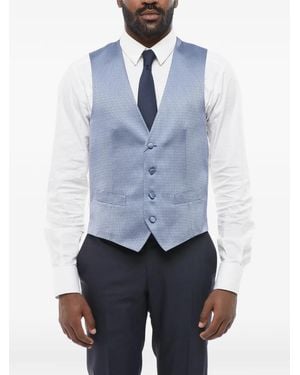 Corneliani Silk Waistcoat - Blue