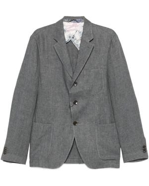 Etro Blazer Met Opgestikte Zak - Grijs