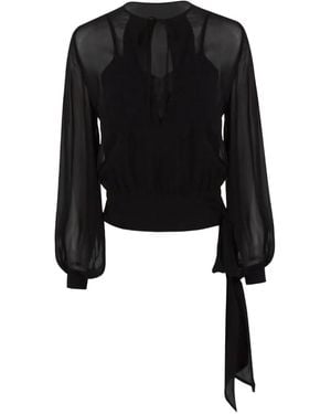 P.A.R.O.S.H. Silk Blouse - Black