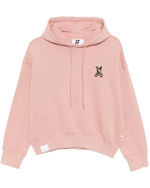 Izzue Felpa Con Cappuccio E Logo - Rosa