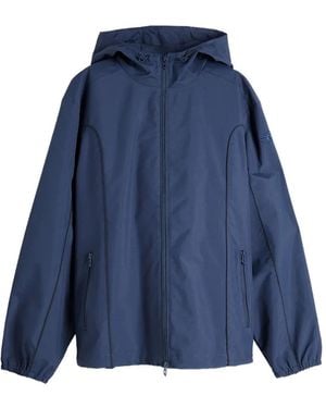 DIESEL Windbreaker With Contrast Piping - Blue