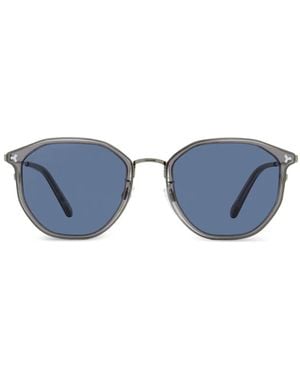 Bally Geometric-Frame Sunglasses - Blue