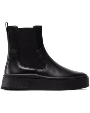 Vagabond Shoemakers Stacy Elastic-Panel Platform Boots - Black