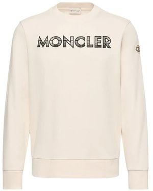 Moncler Logo-Print Sweatshirt - White