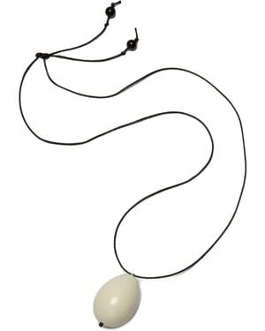 Gohar World Collar Host Con Colgante De Huevo - Blanco