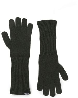 MM6 by Maison Margiela Ribbed-Knit Wool-Blend Gloves - Black