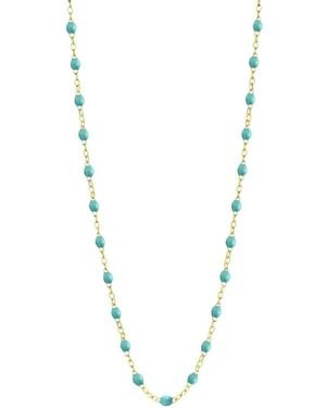 Gigi Clozeau Collar Classic Gigi En Oro Amarillo De 18 Ct Con Turquesa - Metálico