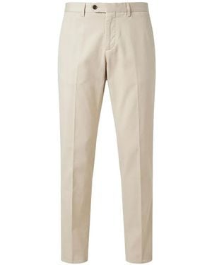 PT Torino Pressed-Crease Pants - Natural