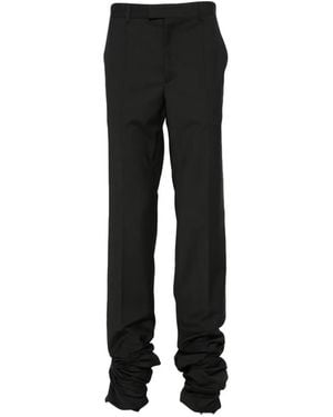 Les Hommes Zip-Cuff Trousers - Black