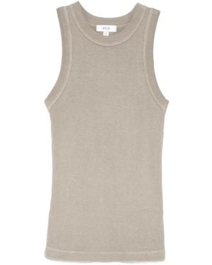 Agolde Leigh Ribbed Tank Top - Natural