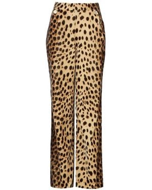 Temperley London Nemera Animal-Print Pants - Metallic